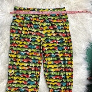 Multicolor Wave-Print Leggings